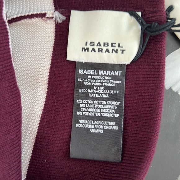 Isabel Marant burgundy beanie - Picture 6 of 6